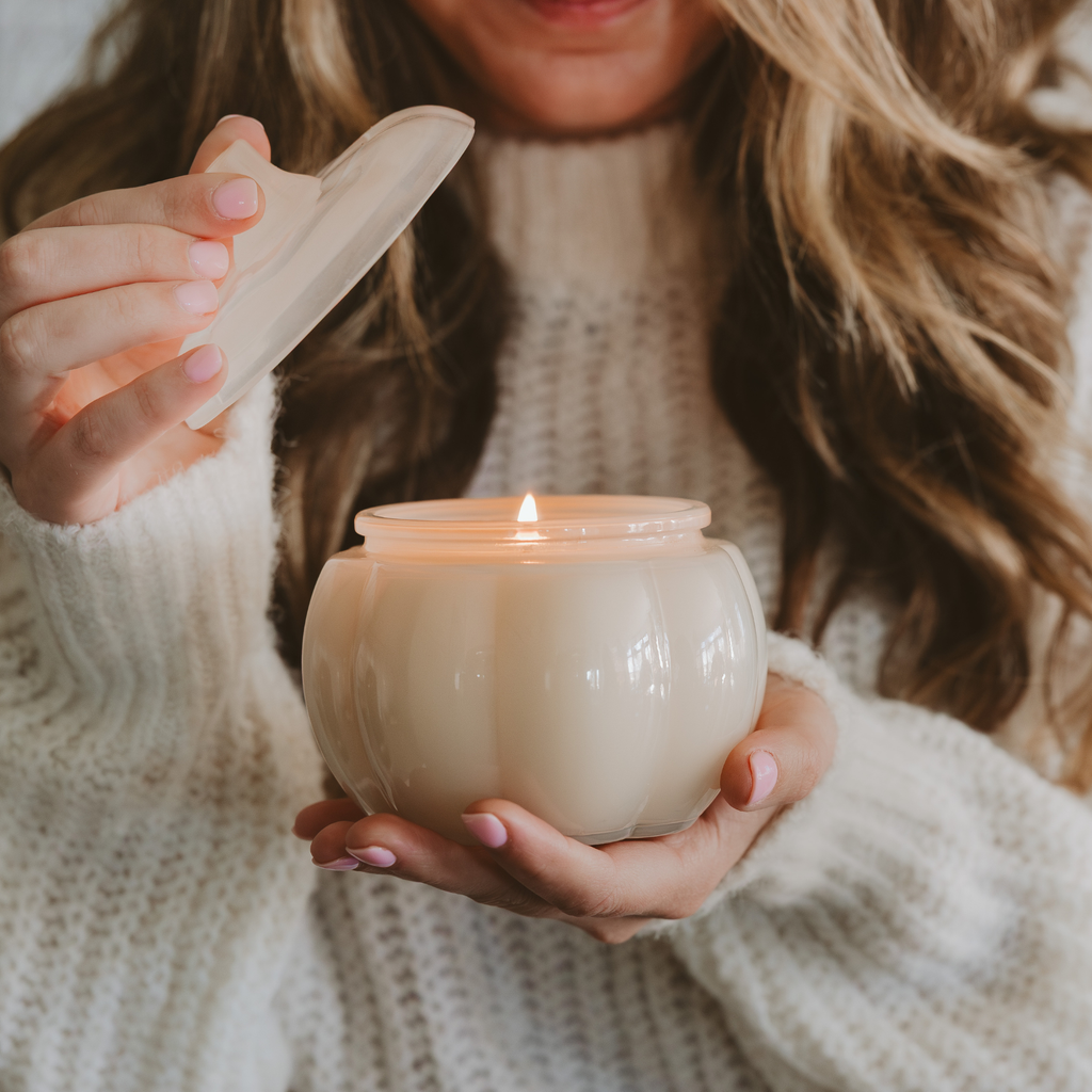 *NEW* Warm and Cozy Soy Candle - 20oz Pumpkin Jar - Decor- CLEARANCE