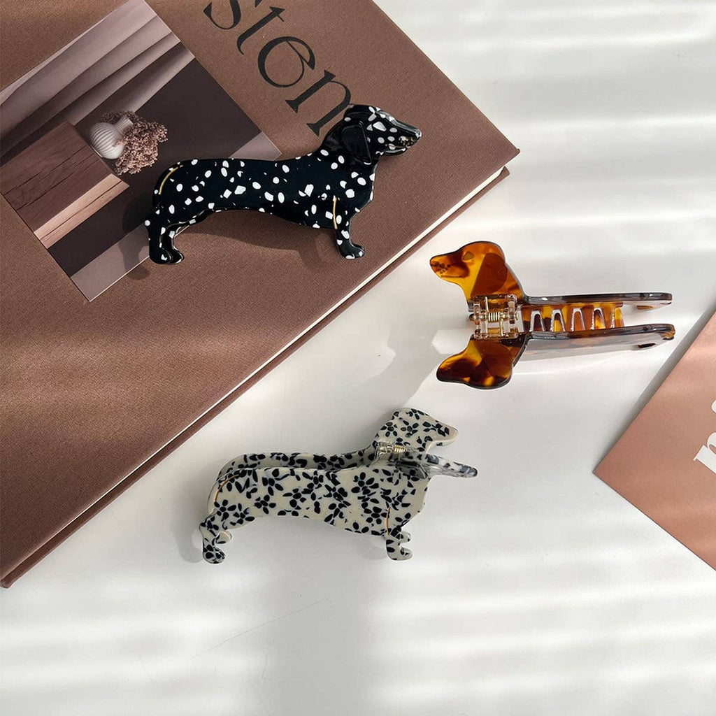 Dachshund Dog Hair Claw Clip