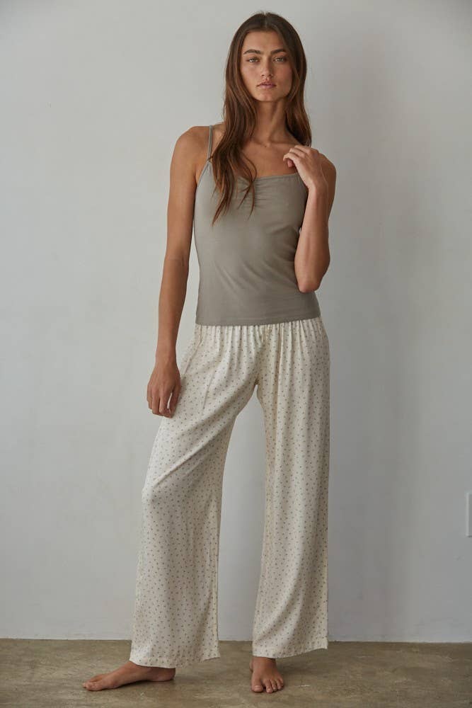 Knit Cotton Spandex Jersey V-Neck Cami Top