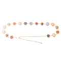 Candy Crystal Multicolor Gold Chain Belt