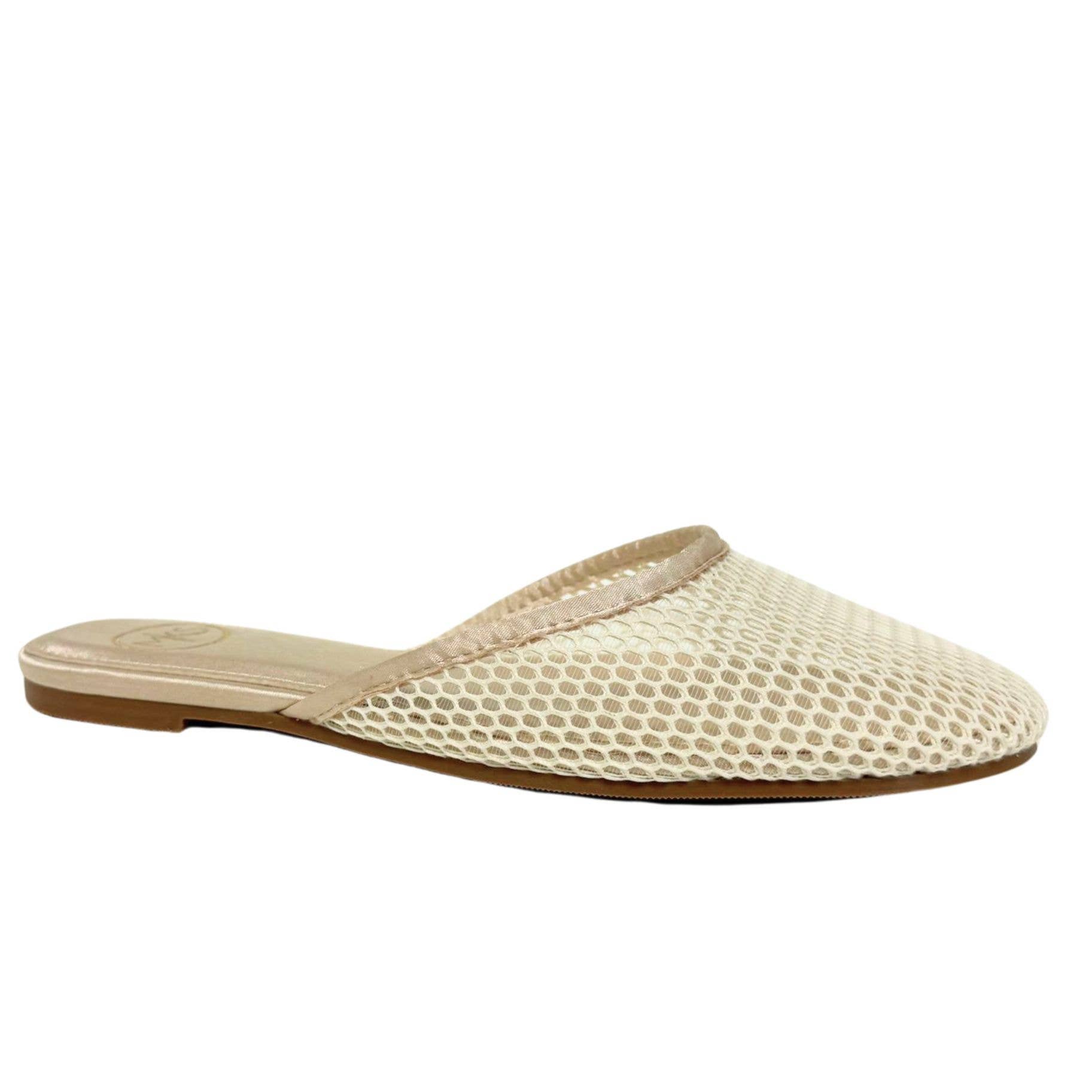 Levi 4 Women's Mesh Pointed Toe Slip-On Flat Mule
