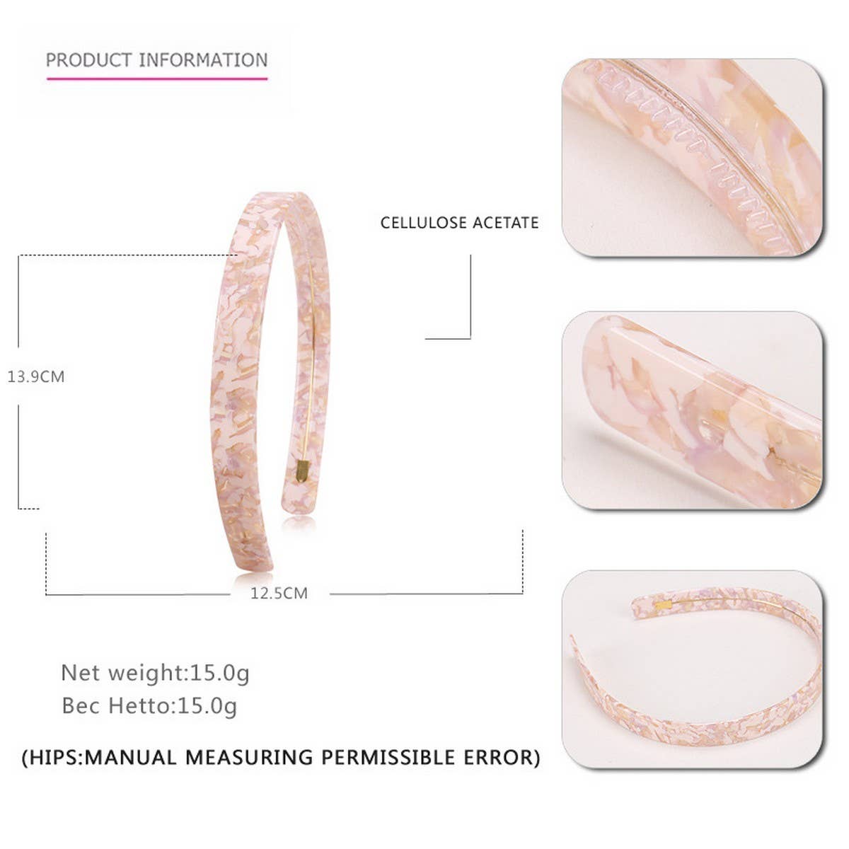 SIMPLE 1.5CM WIDE ACETATE HEADBAND HAIRACCESSORIES_CWAHA4337