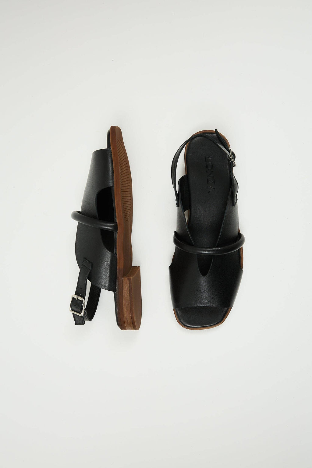 Bergen Black Leathers Sandals