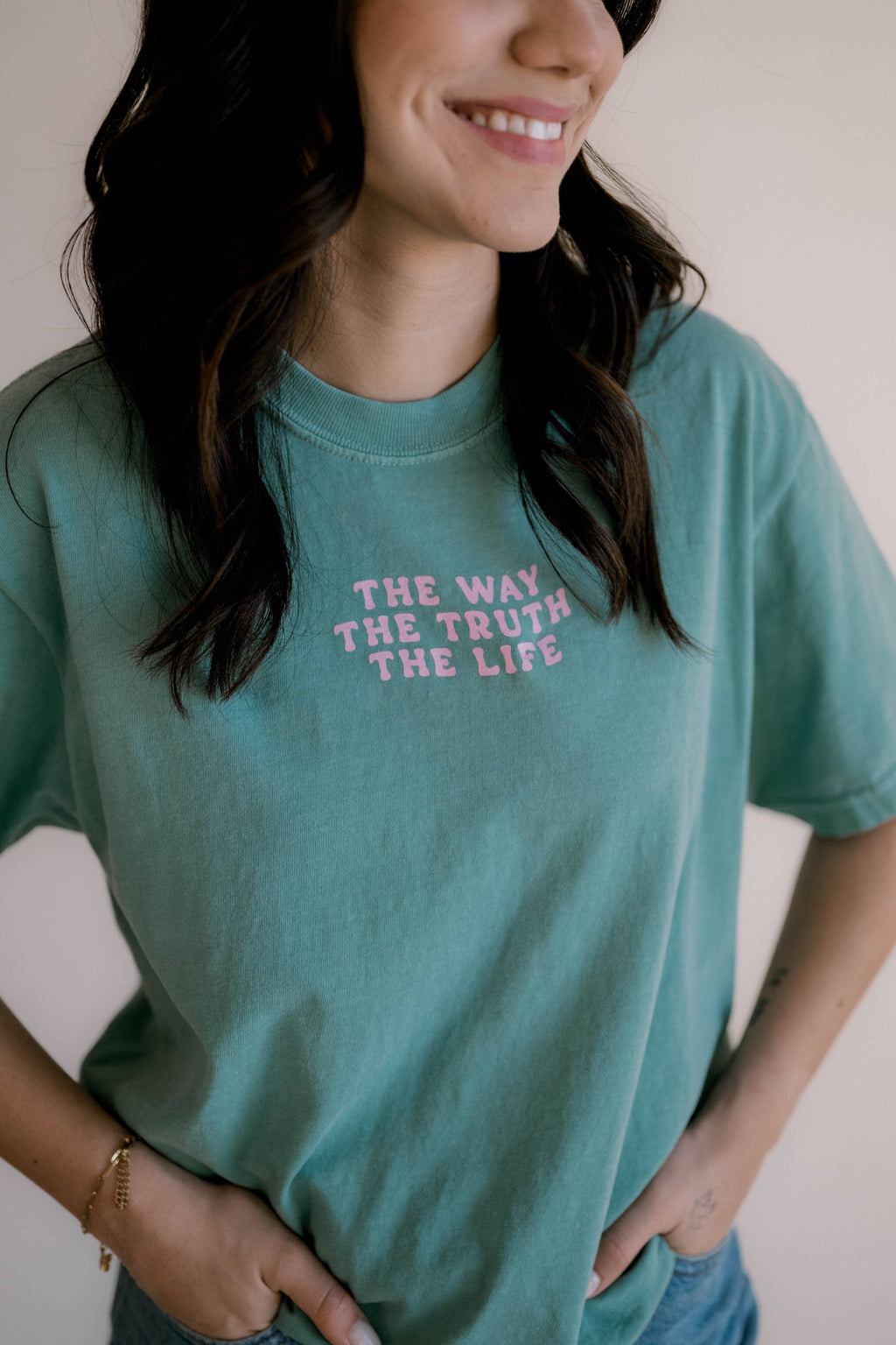 The Way Tee - Seafoam | Christian Tee 