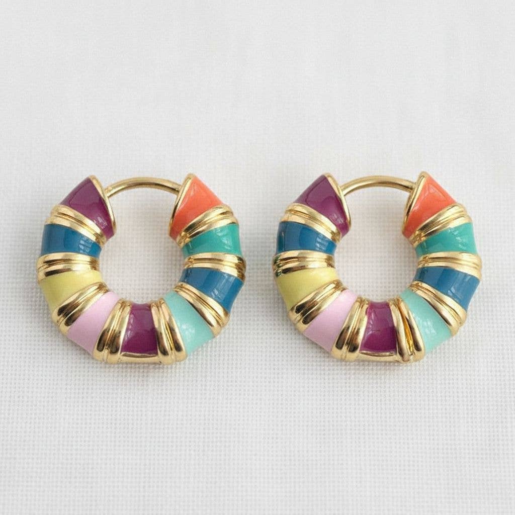 Artisan Vintage-Inspired Colorful Drop Earrings