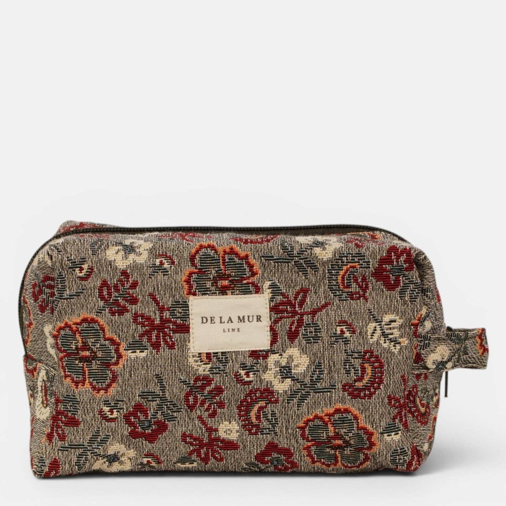Nira Floral Jacquard Squared Makeup Bag