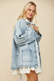 Side Tie Denim Jacket