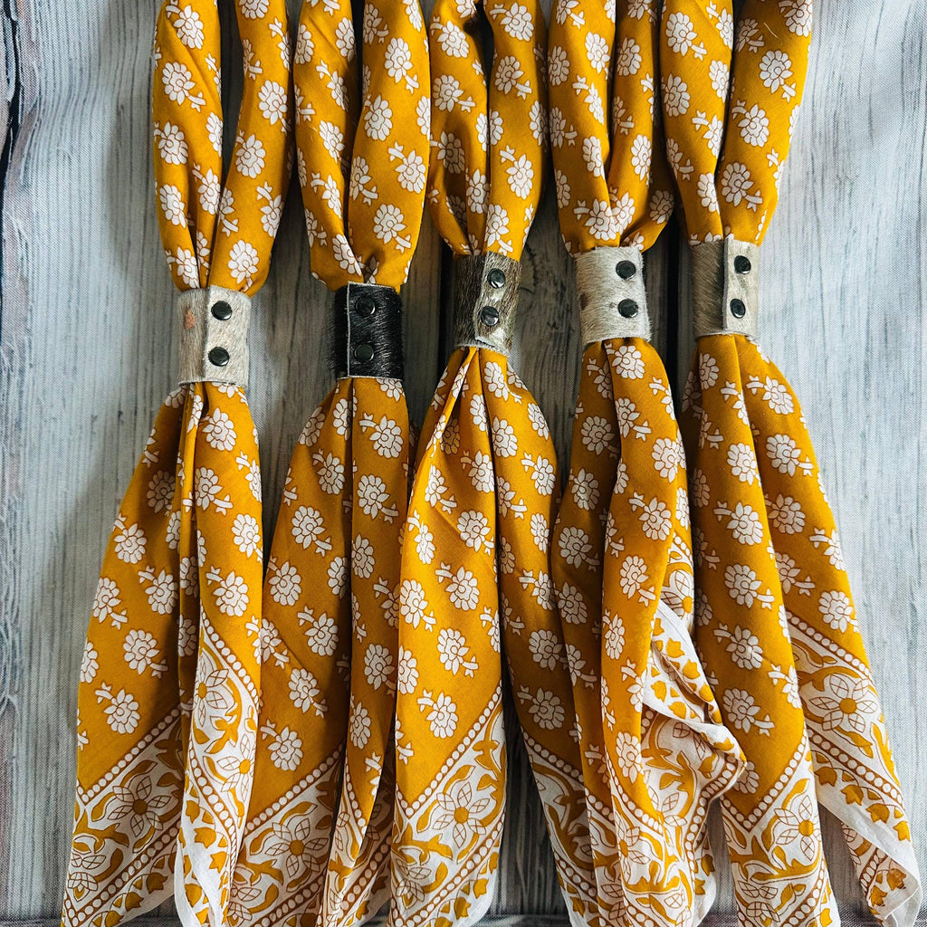 Yellow Floral Bandanas