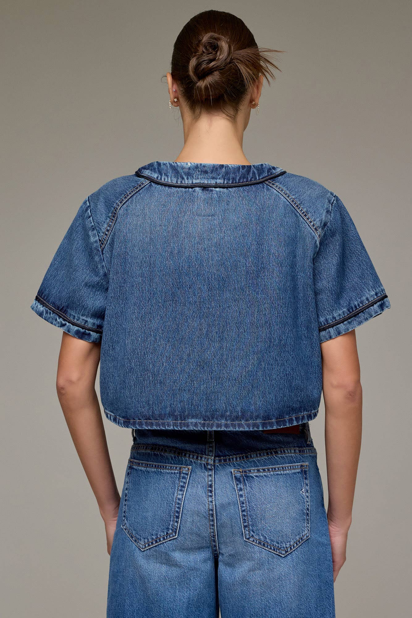 CROPPED BASEBALL SHIRT
