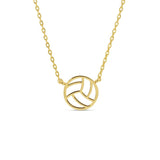 Volleyball Petite Sports Necklace