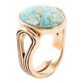 Nova Turquoise and Bronze  Oval Ring