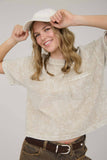WASHED RIBBED SHORT SLEEVE TEE WITH POCKET (PRE-ORDER)