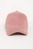 FWCAP114 - Solid Corduroy Fall Winter Baseball Hat