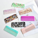Acrylic Square Mini Portable Hair Combs