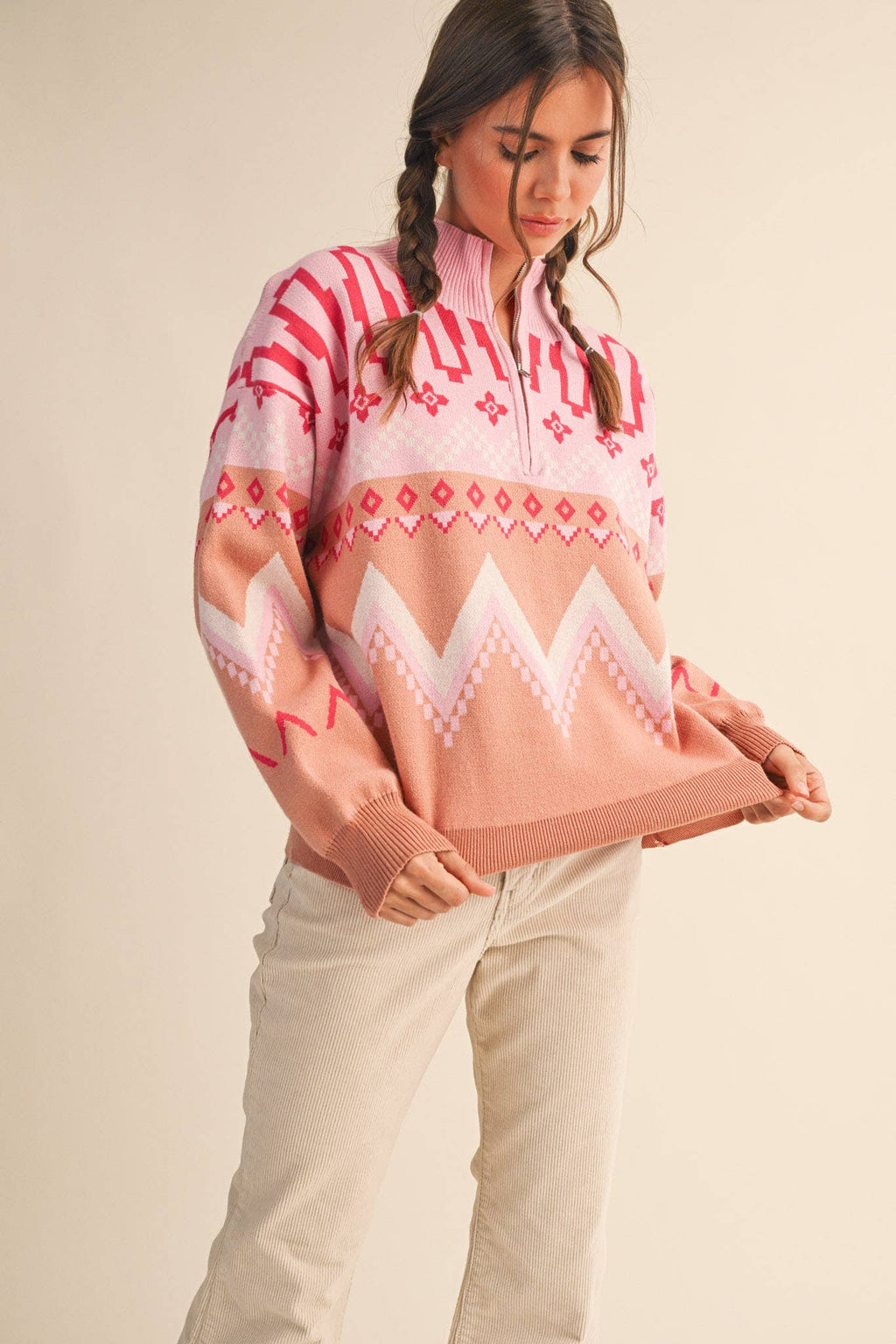 Pippa Half Zip Sweater