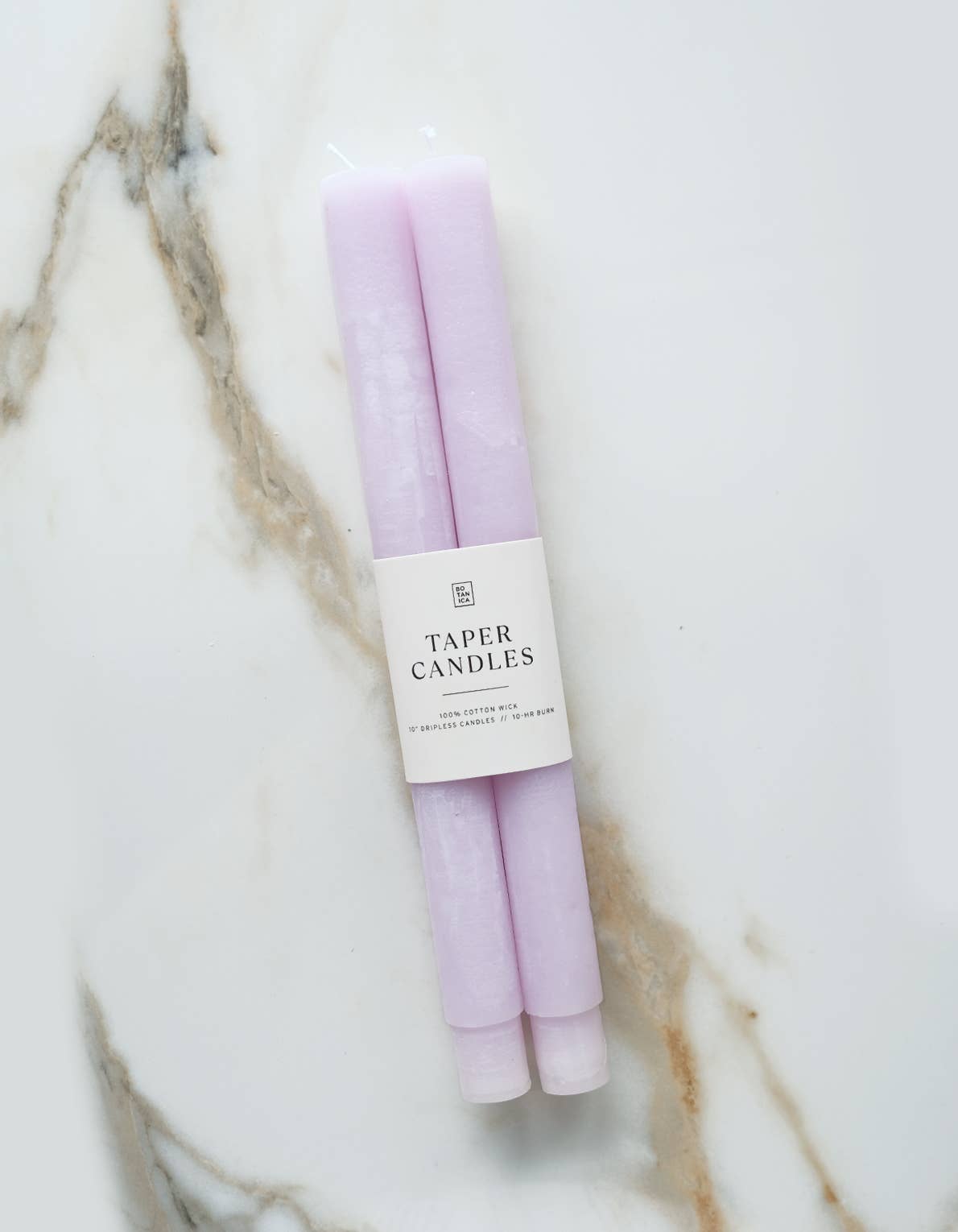 Taper Candle Pair, Lavender