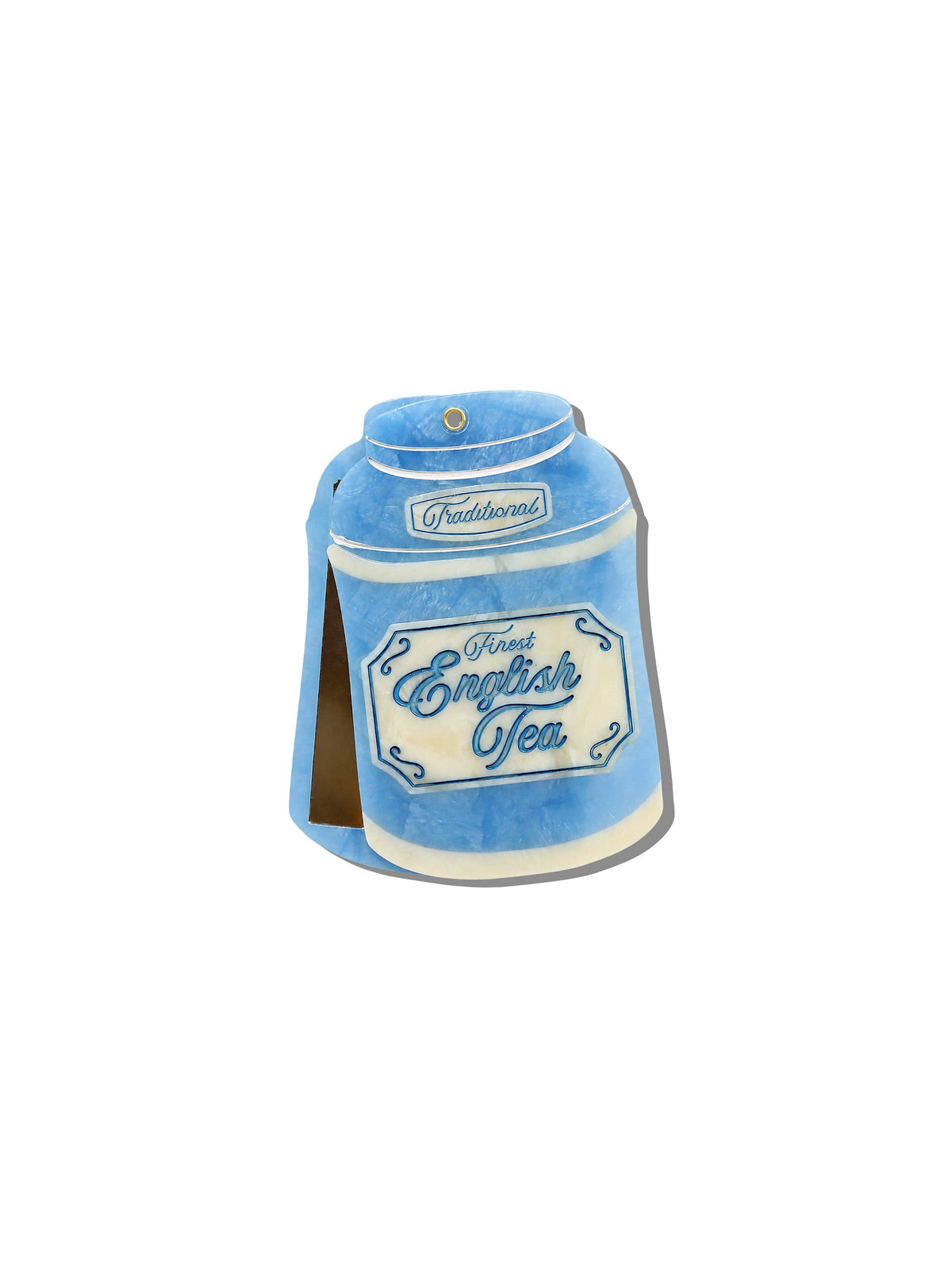 Hand-painted English Tea Compact Mirror | Eco-Friendly