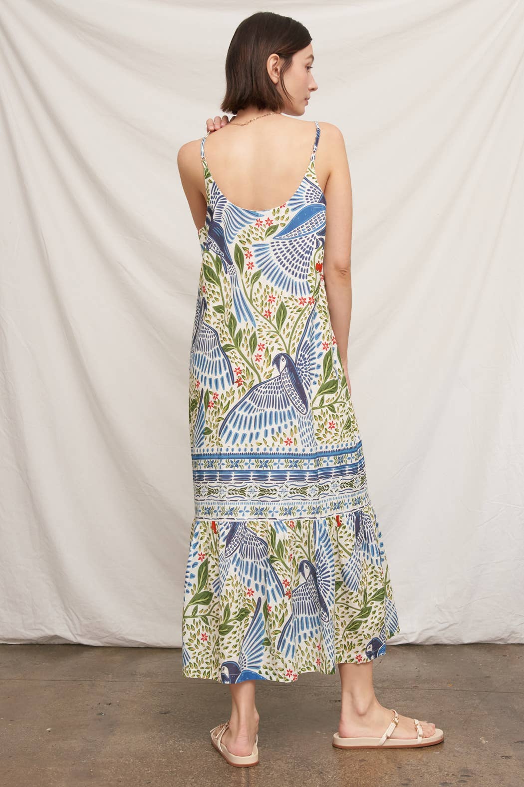 Avery Textured Cotton Maxi Dress