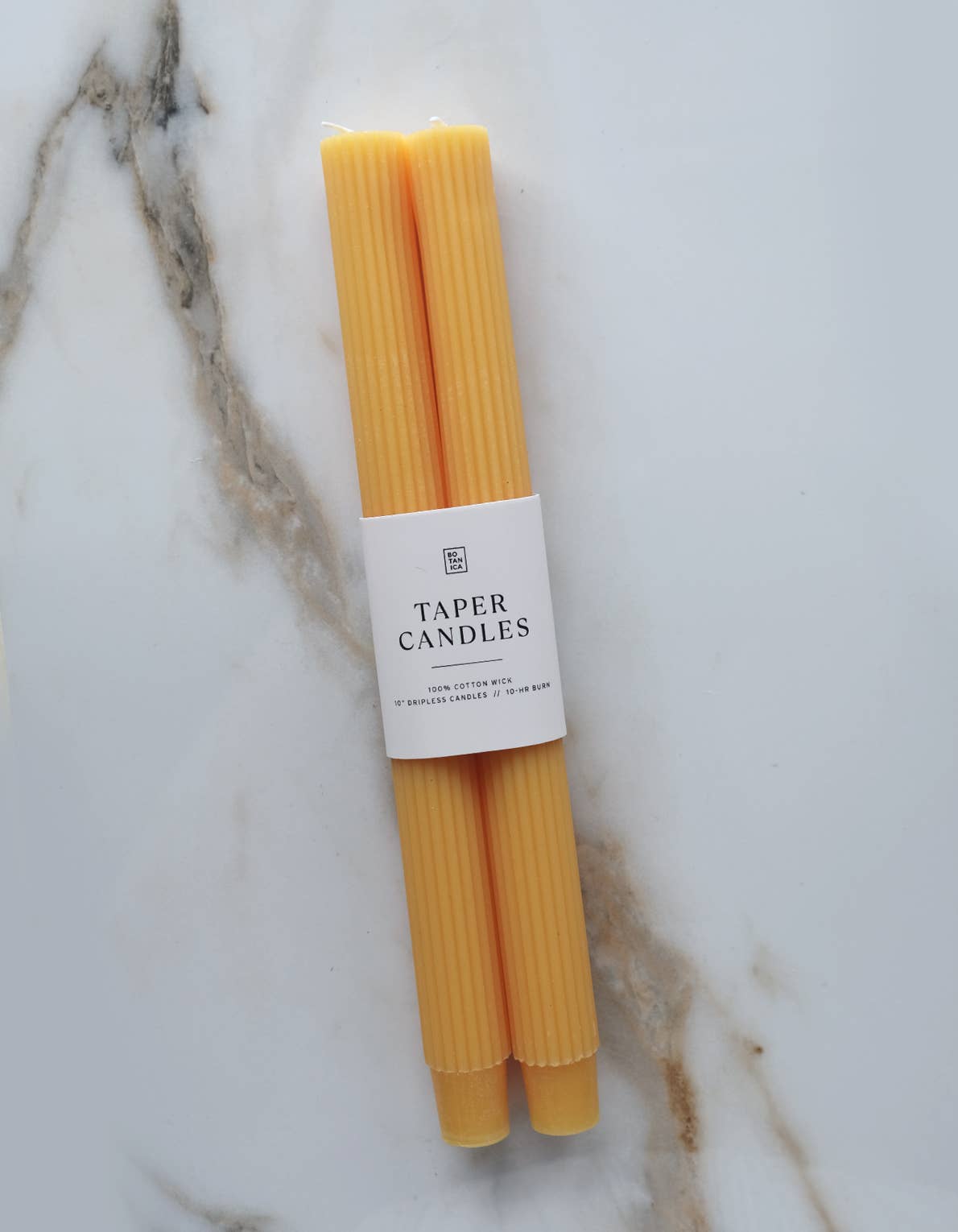 Taper Candle Pair, Goldenrod
