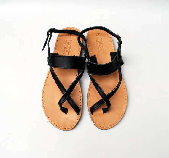 Sandal with back strap