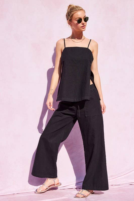 Black Linen Pants