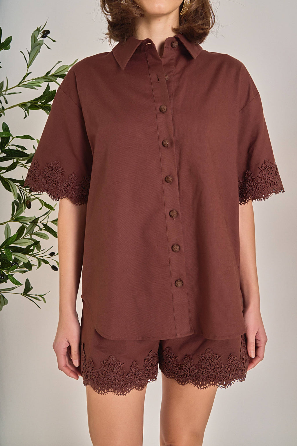 Linen Lace Shirt