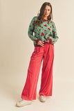 WIDE LEG VELVET TROUSERS MP2503