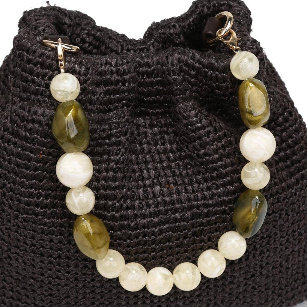 Emery Beaded Handle Crossbody Bag