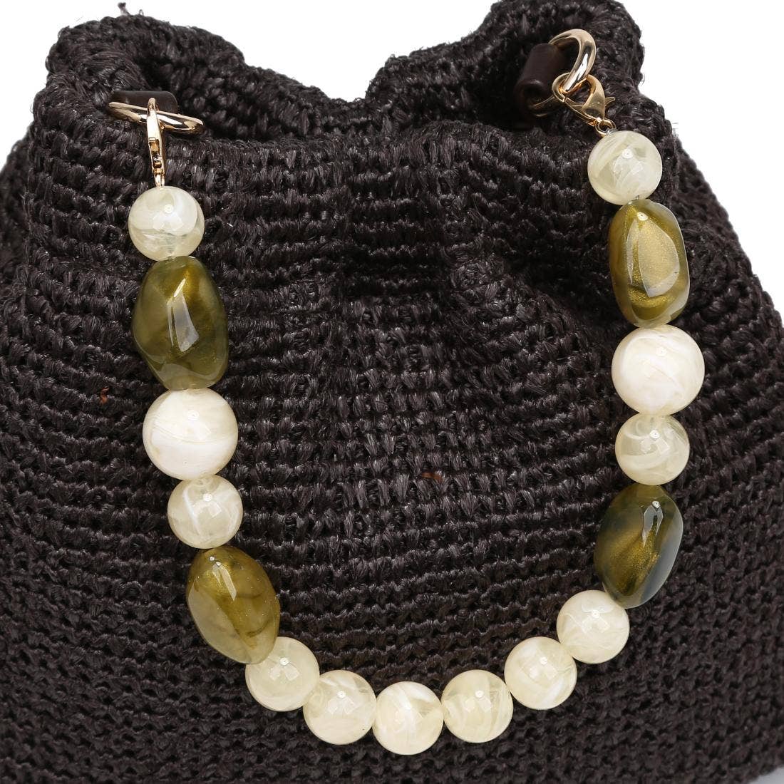 Emery Beaded Handle Crossbody Bag
