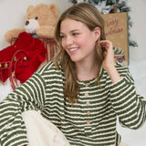 Stripe Textured Henley