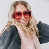 Nicolette Retro Oversized Square Sunglasses Wholesale