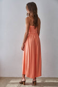 Knit Polyester Spandex Tube Strapless Flare Jumpsuit