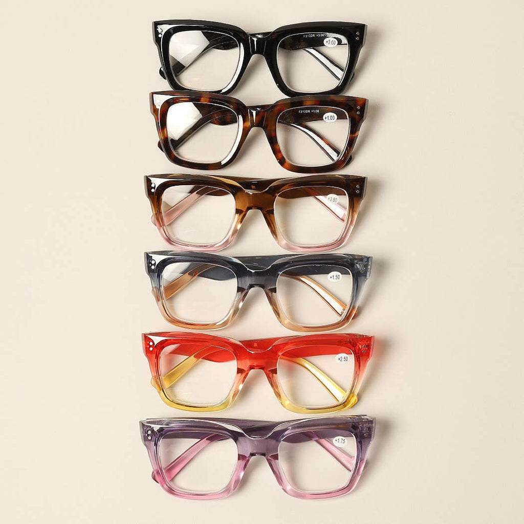 Women's Bold Oversized Square Reading Glasses