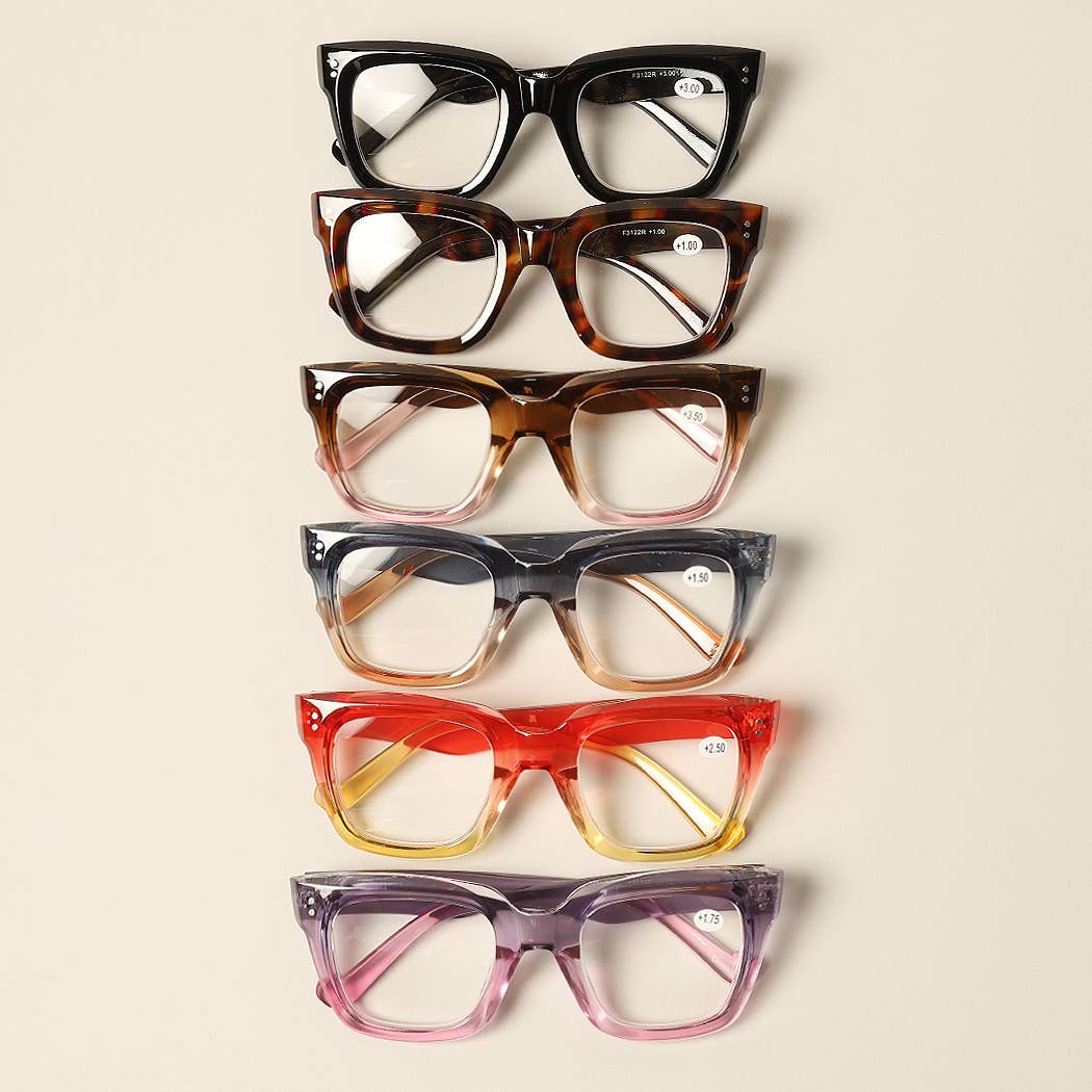 Women's Bold Oversized Square Reading Glasses