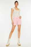 Casey Pink Cut Off Shorts