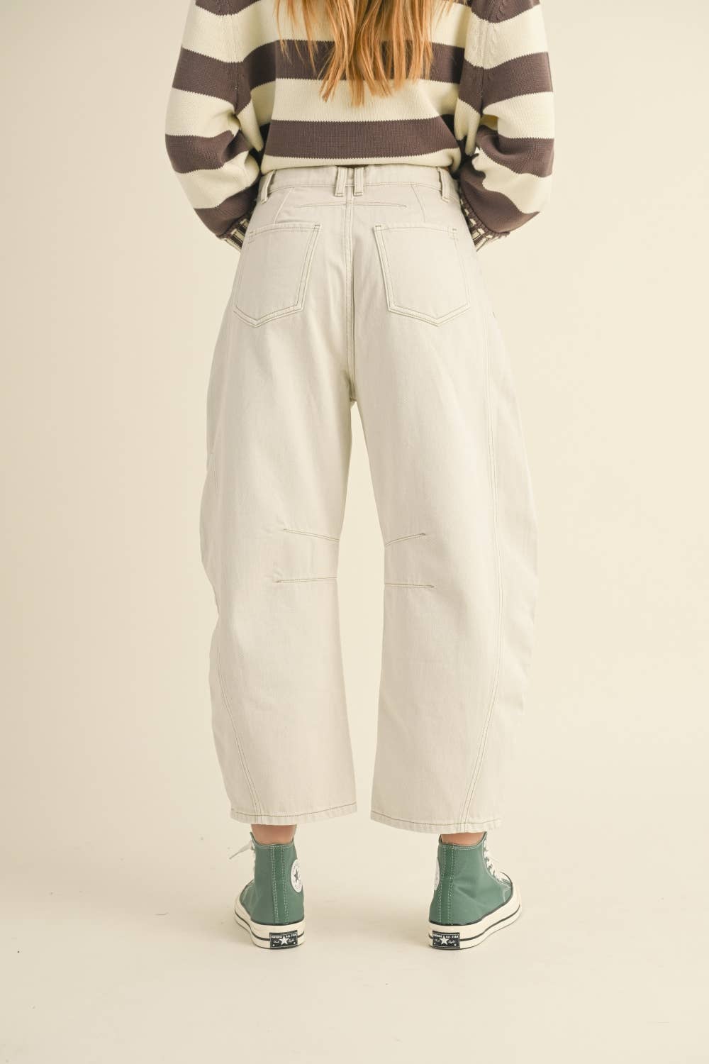 BARREL COTTON PANTS