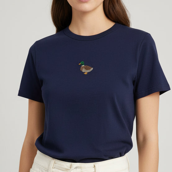 Lucky Duck Embroidered Boxy Tee