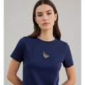 Lucky Duck Embroidered Boxy Tee