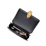 Esther Black Recycled Vegan Leather Crossbody Bag