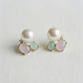 Chic Vintage Glass Pearl Drop Earrings