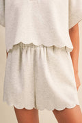 SCALLOPED EDGE SHORTS
