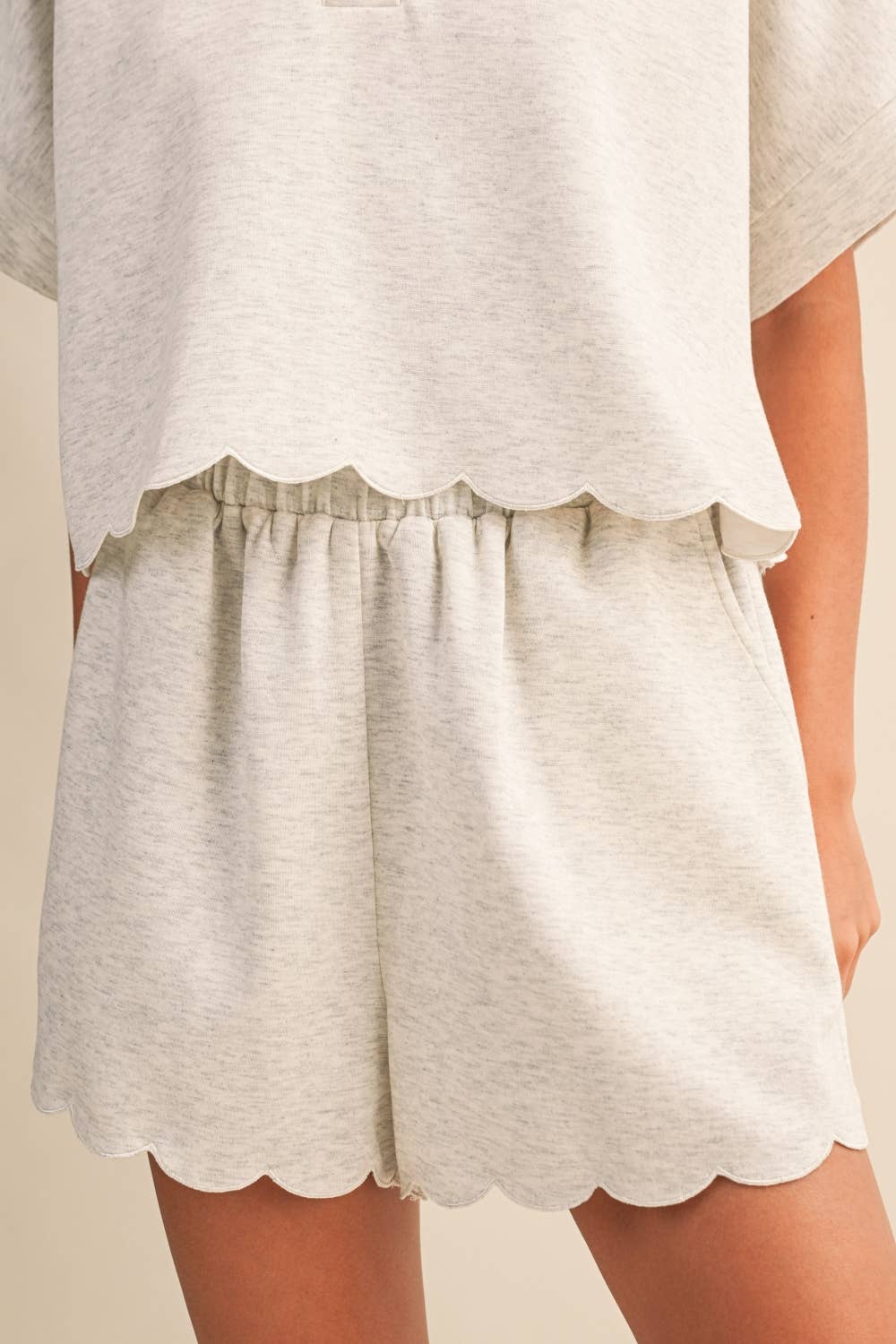 SCALLOPED EDGE SHORTS
