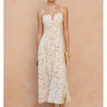 Driftwood Dreams V Cut Sleeveless Maxi Dress