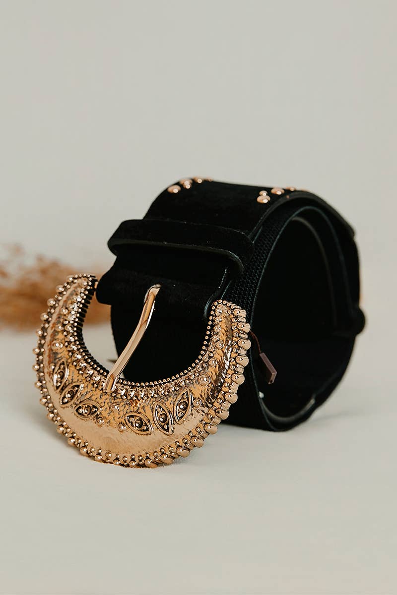 BLACK VELVET ELASTIC BELT