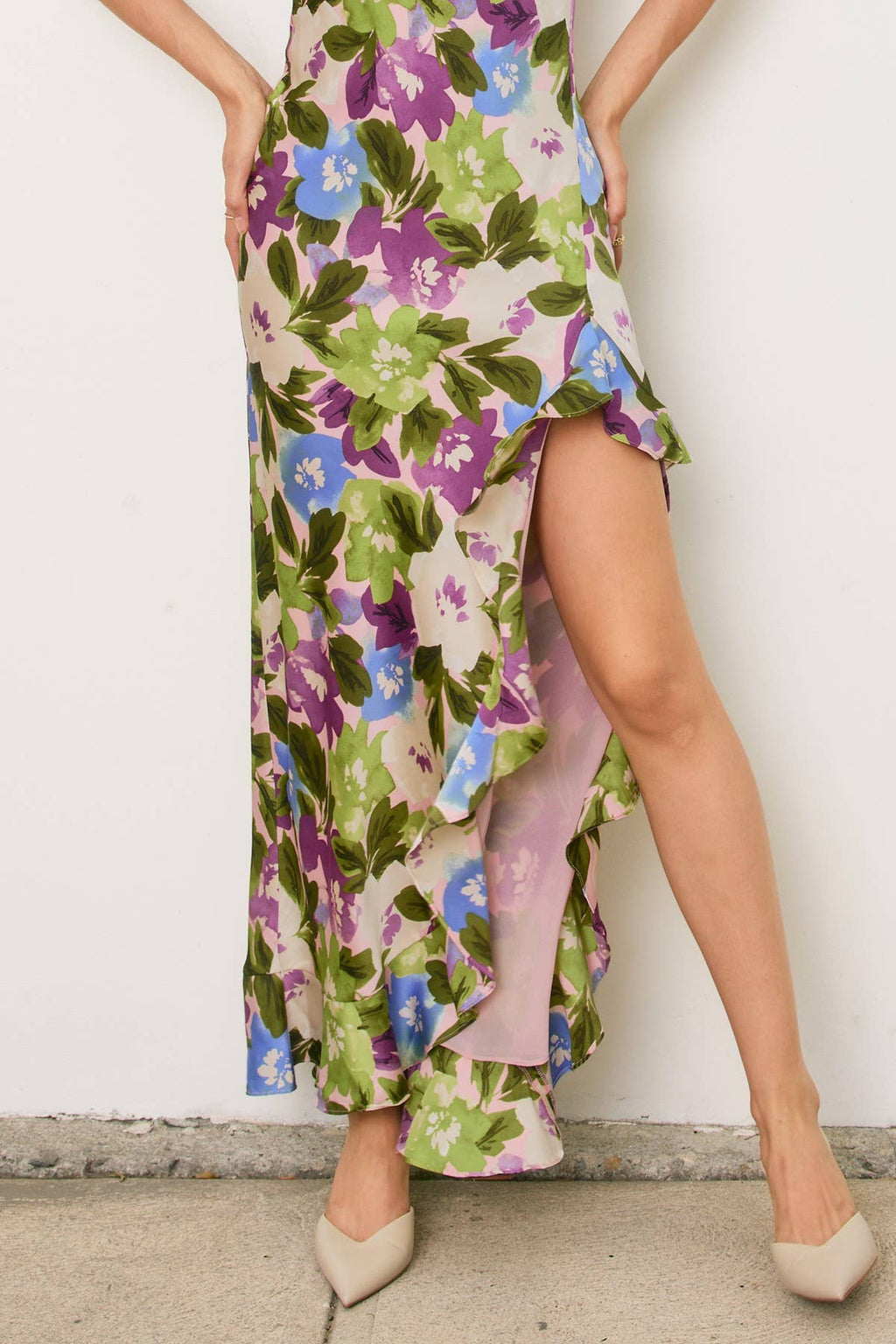 Violet's Satin Maxi