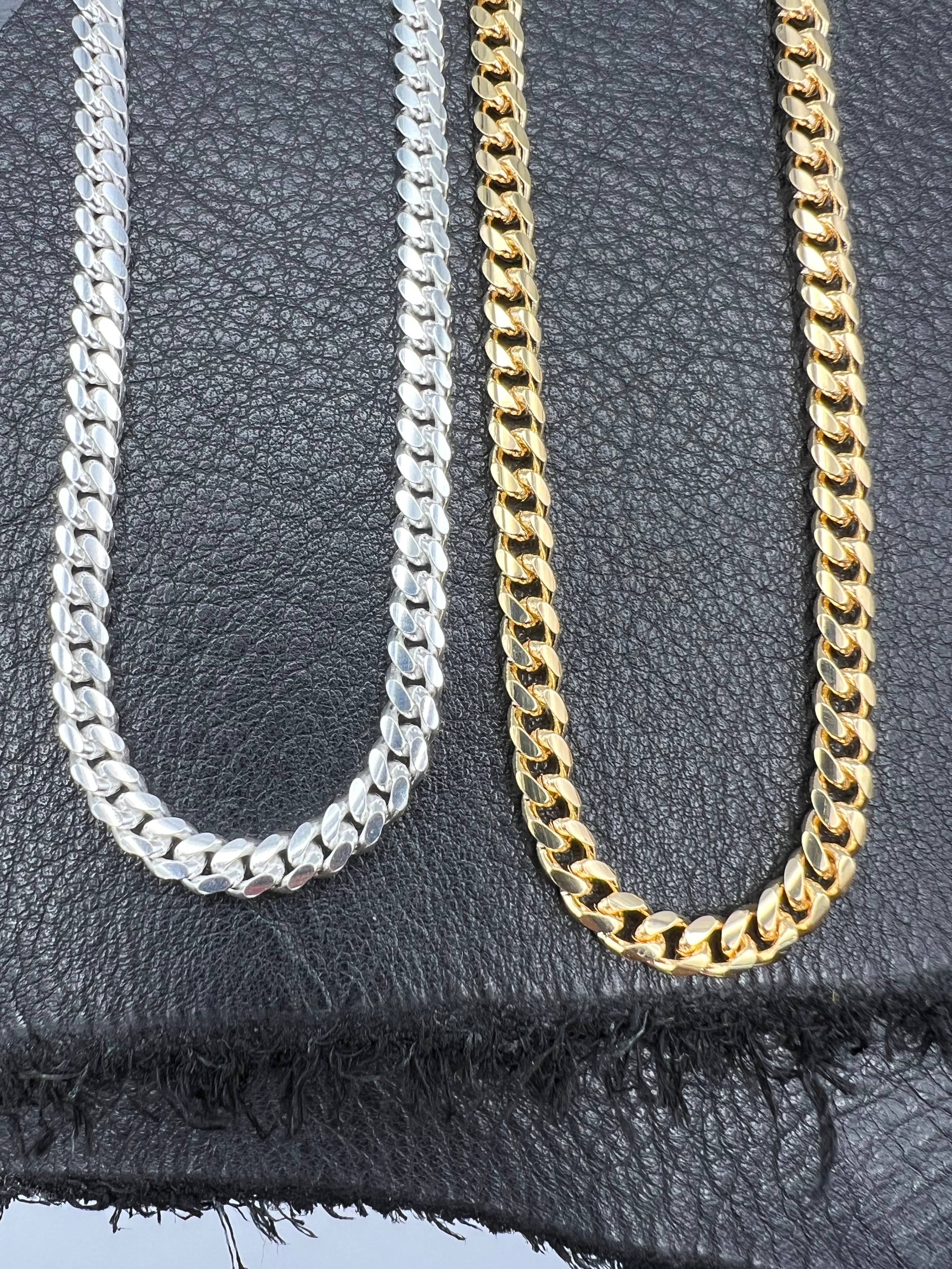 4mm Sterling Silver Miami Cuban Chain