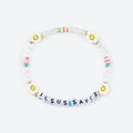 Jesus Saves Letter Bracelet