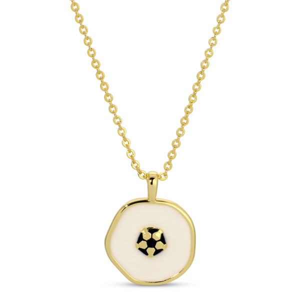 Goal!! Soccer Ball Pendant Necklace