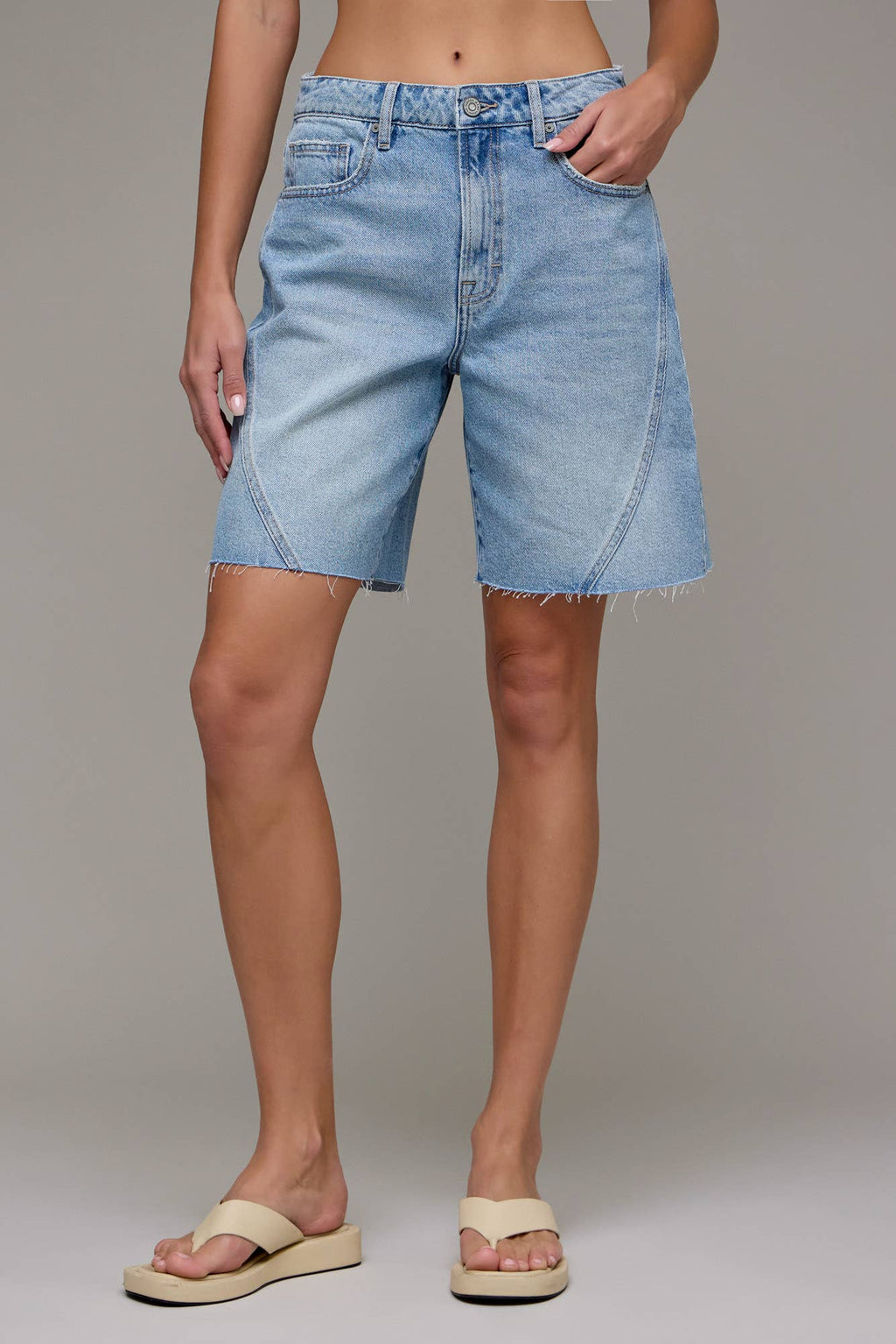 Alyx Medium Wash 8" Inseam Baggy Shorts