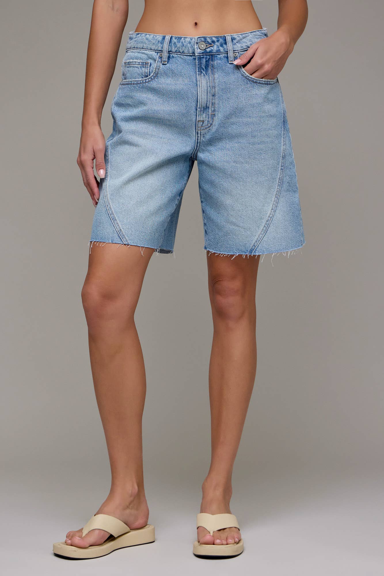 Alyx Medium Wash 8" Inseam Baggy Shorts